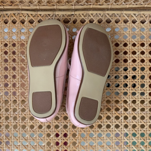 Toddler Girls Genuine Leather Pink Ballet Flats Dress Shoes 7 - Picture 2 of 6